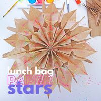 Learn how to make paper stars out of lunch bags. These can be made quickly and inexpensively!