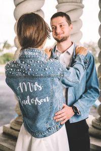 For the Glamorous Bride: ModParty Sparkly Custom Jackets from SunnyBoutiqueMiami! Pearls, bling, fringe, custom details — we have it all ! 