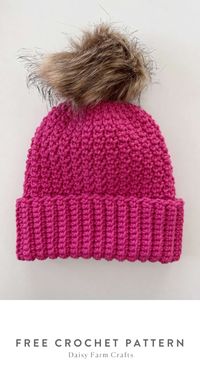 Free crochet pattern - Baby Maude Hat by Daisy Farm Crafts. Free easy-to-follow pattern!