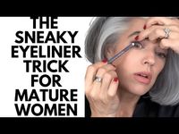 THE SNEAKY EYELINER TRICK FOR MATURE WOMEN | Nikol Johnson - YouTube