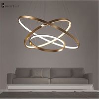 Modern Chandelier Circle Rings Led Light AC 85-260V 40CM 60CM 80CM 100CM | eBay