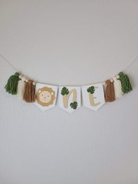 Wild One Highchair Garland / Wild One Birthday Decor / Safari - Etsy