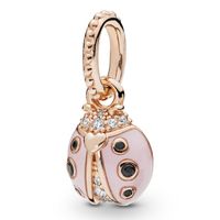 Ladybird Marienkaefer PANDORA ROSE Halskettenanhänger 387909EN160 | Orotiamo Schmuck und Uhrmacherkunst