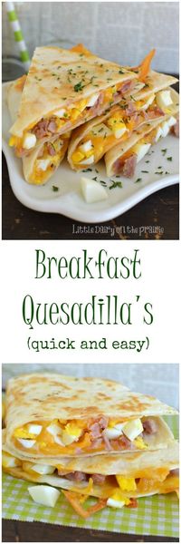 A breakfast quesadilla is what my kids get for breakfast as they are running out the door! Thank goodness they are so quick to throw together! Little…