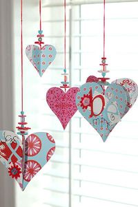 pretty valentines day decor for my kitchen windows