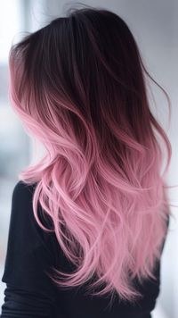 Style your hair with blush pink tips in the back for a chic look. Visit our page for tips on achieving this beautiful color. Save this pin for pink hair tip ideas! Tags: #BlushPinkTips #HairColor #ChicLook