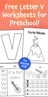 Print your Free Letter V Worksheets for Preschool!  Letter V Printables | Letter V Activities for Preschool