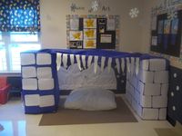 preschool summer camp arctic dramatic play area