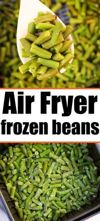 Air fryer frozen green beans can be made tender in no time. Use your Cosori or Ninja Foodi and a bag of frozen vegetables for this side dish.