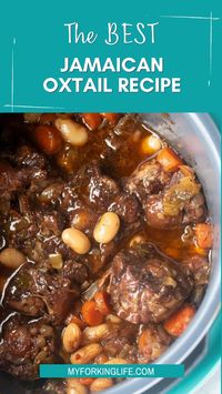 This Jamaican Oxtails recipe is the perfect Caribbean stew for dinner. Delicious and tender oxtail and butter beans that is cooked to perfection.