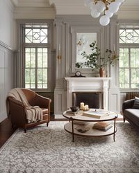 PRICES MAY VARY. The Gigi Collection by Magnolia Home by Joanna Gaines x Loloi is an elegant power-loomed area rug with a traditional, two-toned design. The color of the rug is influenced by your environment, lighting, and time of day; rugs may contain temporary creases upon arrival, allow time for creases to flatten and settle; we recommend a rug pad for extra cushion and to keep the rug firmly in place. Power-loomed of polypropylene and polyester in Turkey and OEKO-TEX certified, ensuring its