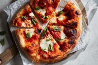 Neapolitan-Style Pizza Crust | King Arthur Baking: A light, airy pizza crust, equal parts chewy and air.