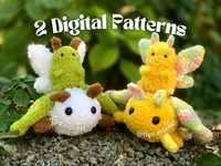 *THIS IS A TWO DIGITAL PDF PATTERNS NOT A PHYSICAL ITEM* The pdf file will be available immediately after purchase.   Purchase our unique digital product that includes TWO crochet patterns for creating adorable moths! You will receive both patterns in one order, available for instant download after purchase. Luna Moth Pattern: This pattern is suitable for both beginners and those with some experience. You'll find detailed instructions and clear photos to help you create a beautiful moth! Baby Moth Low-Sew Pattern: The perfect pattern for beginners! It includes minimal sewing, making it even easier to complete. This baby moth will be a fantastic project for anyone just starting their crochet journey! Skills required: MR - Magic Ring CH - Chain SC - Single Crochet INC - Increase DEC - Decrea