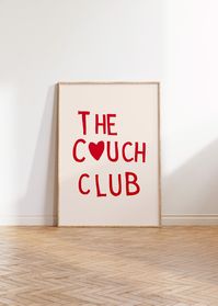 The Couch Club Print Minimalist Heart Poster Trendy Living Room Decor Cute Quote Art Aesthetic Apartment Wall Art Digital Download 1 Print PRINTABLE ART- This is a DIGITAL product (not physical). You will receive a link to download your art after purchasing. This beautiful, originally-designed Aesthetic The Couch Club digital art print is the perfect way to brighten up a room and add some personality. It reflects a bohemian, mid-century, modern, and minimalist style, and makes for the perfect de