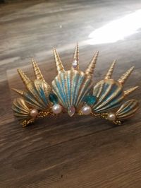 Seashell Atlantis Tiara Tourqoise Magic - Etsy