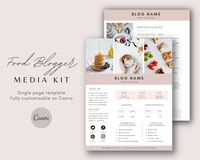 2-pages media kit template for Canva | Instant download! If you're looking to grow your brand to the next level, a media kit is an important asset to showcase your brand to potential sponsors and convince them that you are worthy of their investment. With this professionally designed 2-page template, you can put together a media kit that will impress and get you more clients!  This template is fully customizable in Canva. You can easily customise the text, colours, pictures and more using Canva'