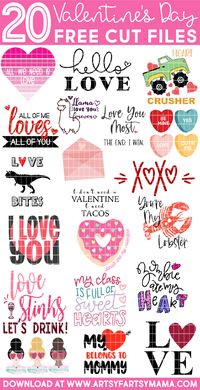 Donuts are My Valentine Shirt with 20 Free Valentine Cut Files | artsy-fartsy mama