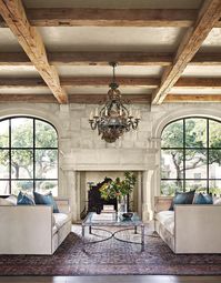 This French-Mediterranean home is perfectly suited to the Texas hill country. A relaxing ambiance gently tones down the grandeur of the house's style.