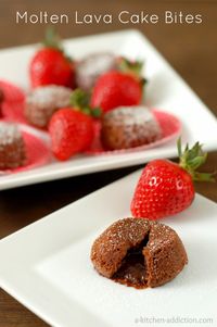 Molten Lava Cake Bites