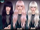 Long wavy hair for females  Found in TSR Category 'Sims 4 Female Hairstyles'