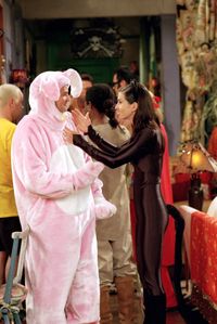 #Monica and #Chandler the halloween party.. Always No Bunny, Funny #Friends TV show quote