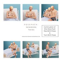 Twin Birth Poses for The Sims 4