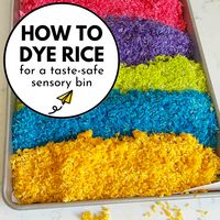 How to Dye Rice - Busy Toddler