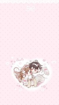 xiaohongshu ID: Sapiyo | phone background wallpaper pink soft art drawing cute couple manga manhwa manhua