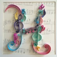 Quilling Monogram H