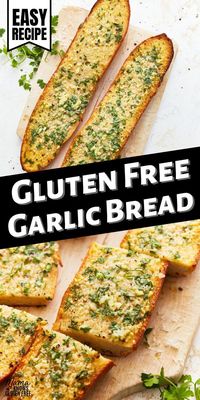 I don’t know about you, but when it’s pasta night at my house, I need some lip-smacking gluten-free garlic bread to go with it. Mopping up the extra sauce with this cheesy gluten-free garlic bread is the best way to end a meal!