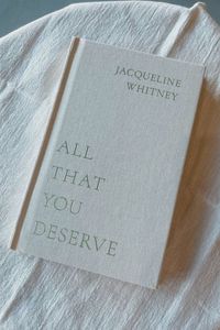 By Jacqueline Whitney You deserve to wholeheartedly love yourself and your life. You deserve to break free from your past and the hurt it has held you in for too long. You deserve to find whole healing and full freedom from any darkness that tries to take your light. You deserve to finally find the peace your soul has been searching for. You deserve to find everything you're looking to get out of this precious life. More than anything, know that you deserve to be here, now. The world would never