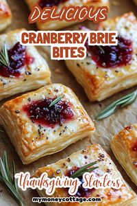 Elevate your Thanksgiving appetizer game with these irresistible Cranberry Brie Bites! Perfectly balancing the creamy richness of brie with the sweet-tart burst of cranberry, these bite-sized delights are sure to be a hit. Easy to make and even easier to enjoy, they’re the perfect start to your holiday festivities. Impress your guests with this elegant and delicious starter! 🦃🍂 #CranberryBrieBites #ThanksgivingStarters #HolidayAppetizers #FestiveFlavors #EasyEntertaining #ThanksgivingRecipes #HolidayRecipes #ThanksgivingMealIdeas