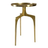 Mid-Century Modern Aluminum Accent Table | Chairish