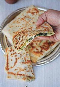 Gozleme | Turkish Spinach and Feta Flatbread