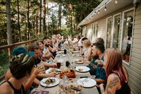 This stunning tiny forest wedding takes backyard weddings up a level (with the cutest kitty!)