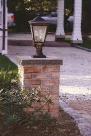 brick pillar at top of driveway