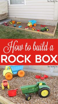 How To Make A Rock Box - A Sandbox Alternative