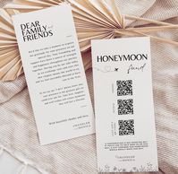 Honeymoon Fund Qr Codes Thank You Napkin Note Honeyfund Card Download Wedding Mountain Wildflower Canva Template Qr Code Venmo Cash WE1 - Etsy