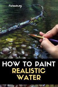 In this video, I am showing How to Paint Pond Water in Easy Acrylic paint on Canvas Step by Step. It … in 2022 | Pond painting, Diy canvas art painting, Painting art lesson