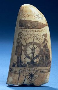 scrimshaw - Cap. Lawrence and his Wife - 1857.