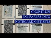 CHOP IT UP: Cutting up a 6x6 Paper Pack into Lovely Note Card Sets for Gift Giving - YouTube