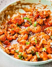 Sticky Korean-Style Cauliflower - Korean-Style Cauliflower Recipe