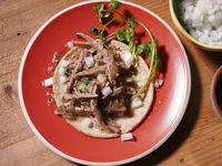 Katie Lee Biegel's Slow Cooker Pulled Pork Tacos Beauty, as seen on The Kitchen, Season 36.