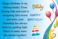 Hello friends! Are you having trouble to find the best birthday wishes for a childhood friend online? Look no further! In this article, We have compiled heartfelt birthday wishes, quotes, messages and poems for childhood friends.  You can discover these heartfelt verses that are tailored for your childhood friend, celebrating years of shared memories and […] <p>The post Happy Birthday Wishes, Quotes, Messages & Poems For Childhood Friend  first appeared on Wish Birthday.&...