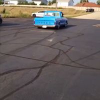 chevy C10 truck burnout