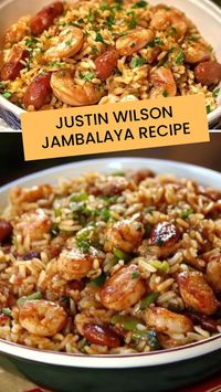 Authentic Justin Wilson Jambalaya recipe bursting with Cajun flavors, perfect for a hearty and satisfying meal. Easy to follow and full of spice!