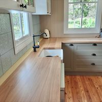 Solid Timber Bench Tops bringing this country kitchen to life