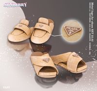 [SUNBERRY]Metal logo fur mule& Sandals SET 23.83 (Early access) | Patreon