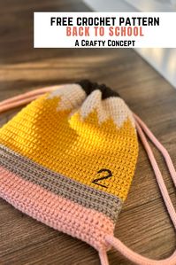 Learn how to make a crochet pencil backpack with this easy-to-follow and free crochet pattern with full video tutorial. You'll have a blast creating this super cute and fun accessory using the step-by-step instructions. Get ready to show of your back to school style!