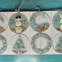 DIY Coastal Resin Christmas Ornament Kit - Etsy